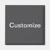 Moderne vet bewerkbare naam, bedrijf of merk enz. magneet (Voorkant)