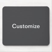 Moderne vet bewerkbare naam, bedrijf of merk enz. muismat (Voorkant)