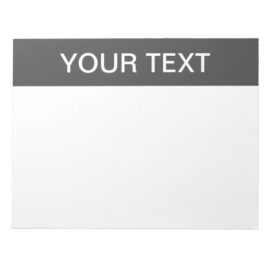 Moderne vet bewerkbare naam, bedrijf of merk enz. notitieblok (Voorkant)