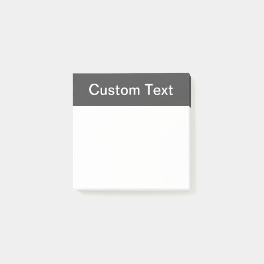 Moderne vet bewerkbare naam, bedrijf of merk enz. post-it® notes (Voorkant)