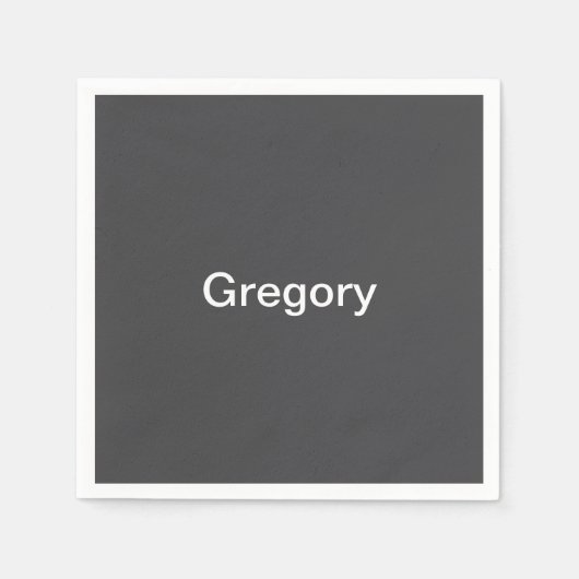 Moderne vet bewerkbare naam, bedrijf of merk enz. servet (Voorkant)