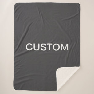 Moderne vet bewerkbare naam, bedrijf of merk enz. sherpa deken