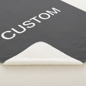 Moderne vet bewerkbare naam, bedrijf of merk enz. sherpa deken (3/4)