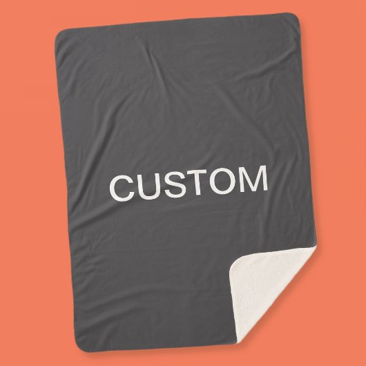 Moderne vet bewerkbare naam, bedrijf of merk enz. sherpa deken