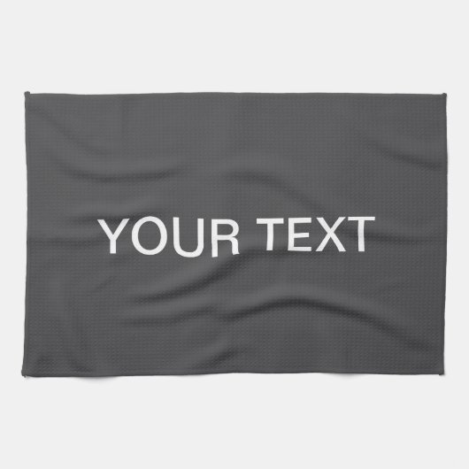 Moderne vet bewerkbare naam, bedrijf of merk enz. theedoek (Horizontaal)