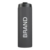 Moderne vet bewerkbare naam, bedrijf of merk enz. thermosbeker (Voorkant)