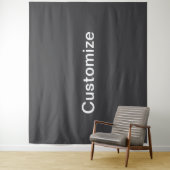 Moderne vet bewerkbare naam, bedrijf of merk enz. wandkleed (In situ)