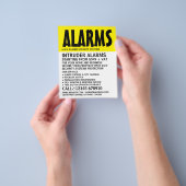 Moderne Vet, de Dienst van de Alarm van de Veiligh Flyer (Hand)