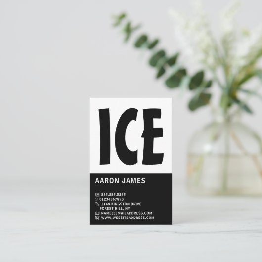 Moderne Vet, Hockey Player, Hockey Coach Visitekaartje (Staand voorkant)