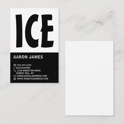 Moderne Vet, Hockey Player, Hockey Coach Visitekaartje (Voorkant / Achterkant)