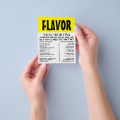 Moderne Vet, ijsklok-voorganger Adverteren Flyer (Hand)