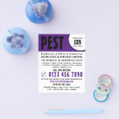 Moderne Vet, Pest Control Adverteren Flyer (Enkel)