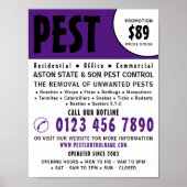 Moderne Vet, Pest Control Adverteren Poster (Voorkant)
