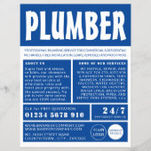 Moderne Vet, Plumber, Plumbing Adverteren Flyer (Voorkant)