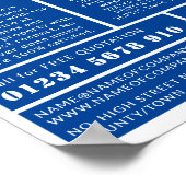 Moderne Vet, Plumber, Plumbing Adverteren Poster (Hoek)