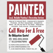 Moderne Vet, schilder & decorator Adverteren Flyer (Voorkant)
