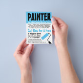 Moderne Vet, schilder & decorator Adverteren Flyer (Hand)
