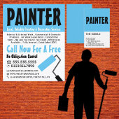 Moderne Vet, schilder & decorator Adverteren Flyer