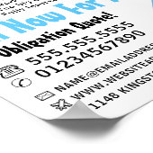 Moderne Vet, schilder & decorator Adverteren Poster (Hoek)