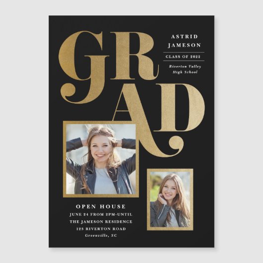 Moderne Vet Type 2 Foto Afstuderen (Voorkant)