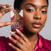 Moderne Vet Typografie Schrift Calligrafie QR Foto Visitekaartje