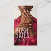 Moderne Vet Typografie Schrift Calligrafie QR Foto Visitekaartje (Voorkant)