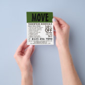 Moderne Vet, verwijderend Bedrijf Adverteren Flyer (Hand)