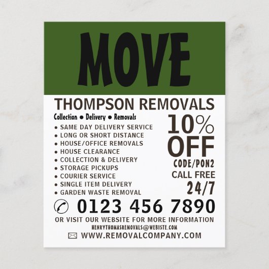 Moderne Vet, verwijderend Bedrijf Adverteren Flyer (Voorkant)