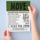 Moderne Vet, verwijderend Bedrijf Adverteren Flyer (Hand)