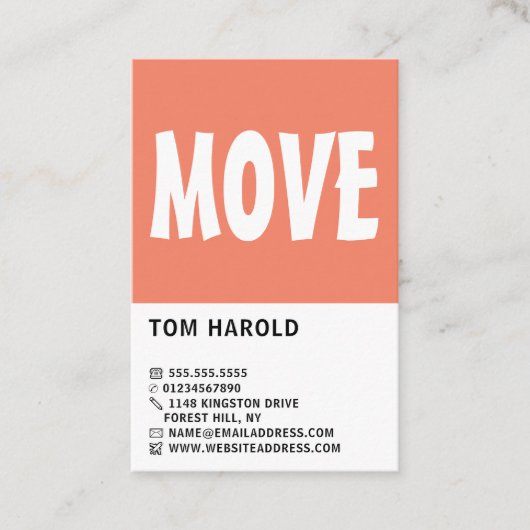 Moderne Vet, verwijderend Bedrijf Visitekaartje (Voorkant)