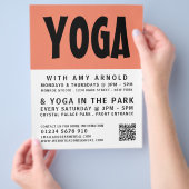 Moderne Vet, Yoga Class Adverteren Flyer (Hand)