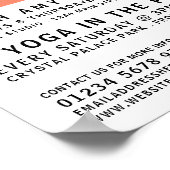 Moderne Vet, Yoga Class Adverteren Poster (Hoek)