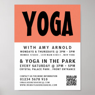 Moderne Vet, Yoga Class Adverteren Poster