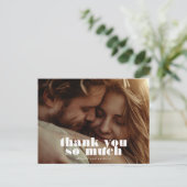 Moderne Vet Zwart Wit Foto Briefkaart (Staand voorkant)