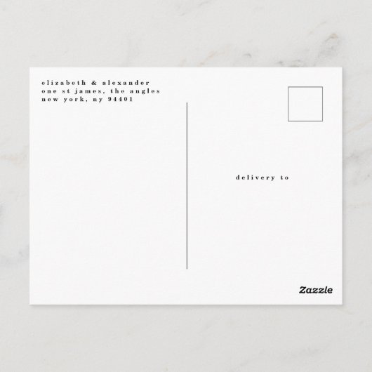 Moderne Vet Zwart Wit Foto Briefkaart (Achterkant)