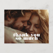 Moderne Vet Zwart Wit Foto Briefkaart (Voorkant)