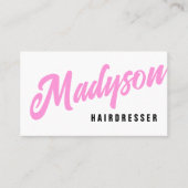 Moderne vetgedrukte naam | Handgeschreven scriptty Visitekaartje (Voorkant)