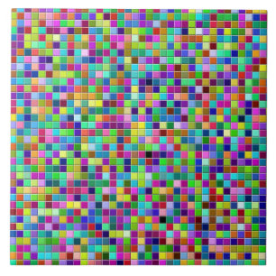Moderne vetgedrukte print Meer kleur Tegeltje