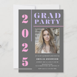 Moderne Vetgedrukte Typografie Grijze Foto Afstude Kaart