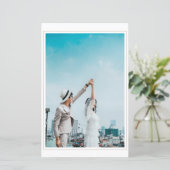 Moderne vetgedrukte typografie Opslaan van de datu (Staand voorkant)