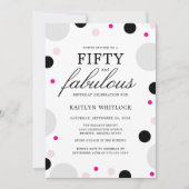 Moderne Vetgedrukte Typografie Script 50ste Verjaa Kaart (Voorkant)