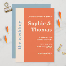 Moderne Vetgedrukte Typografie Trouw Apricot Stof  Kaart