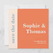Moderne Vetgedrukte Typografie Trouw Save the Date (Voorkant)