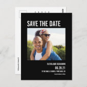 moderne vetgedrukte typografieknok slaat het date  briefkaart (Voorkant / Achterkant)