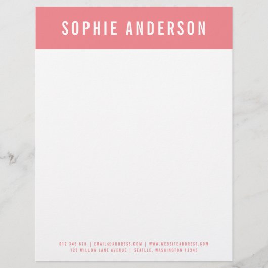 Moderne Vetnaam met bewerkbare koptekst Briefhoofd (Voorkant)