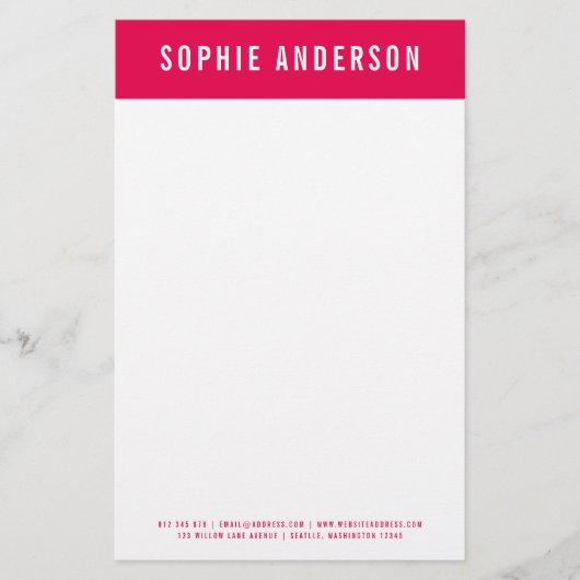 Moderne Vetnaam met bewerkbare koptekst Briefpapier (Voorkant)