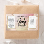 Moderne vetrijke gouden Rozen butter-etiketten Etiket (Insitu)