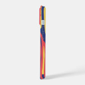 Moderne Vette Abstracte Penseelstreken iPhone 15 Case (Linkerkant)