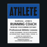 Moderne, vette, Athletics Lesson Advert Flyer<br><div class="desc">Moderne,  vette,  atletiekles Adverteren brochures door de Visitekaartje winkel.</div>