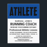 Moderne, vette, Athletics Lesson Advert Flyer<br><div class="desc">Moderne,  vette,  atletiekles Adverteren brochures door de Visitekaartje winkel.</div>